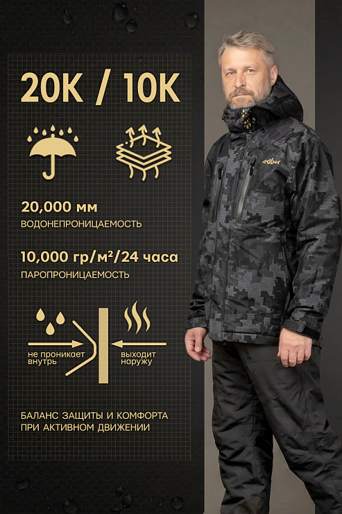 Костюм Barguzin — демисезонный мембранный костюм для активного отдыха